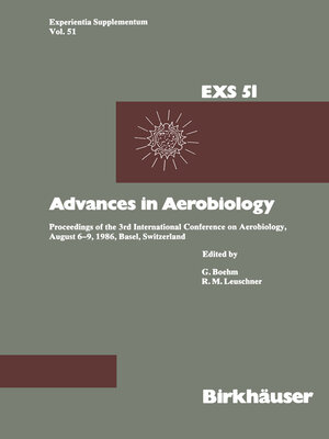 cover image of Advances in Aerobiology
